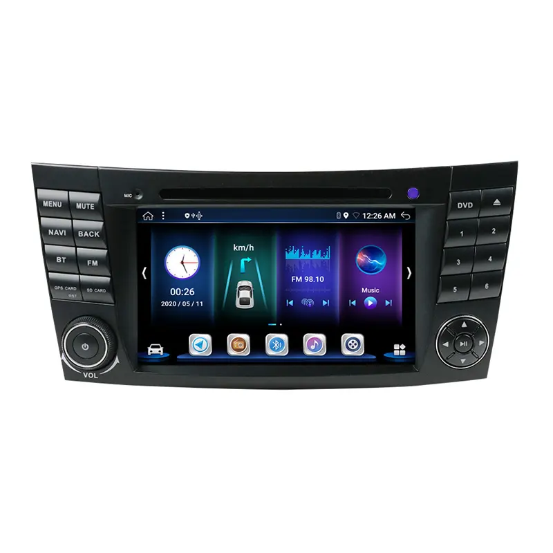 7 인치 Carplay 안드로이드 자동 자동차 DVD 플레이어 라디오 GPS 멀티미디어 네비게이션 미러 링크 벤츠 W211