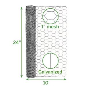 Verzinkte Drahtgitter rolle 1 Zoll x 1/2 Zoll Geflügel netz Hühner zaun