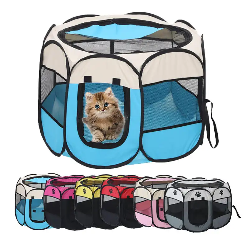 Indoor-outdoor foldable pet delivery room Birthing nest Dog kennel House cage Pet camping tent dog enclosure