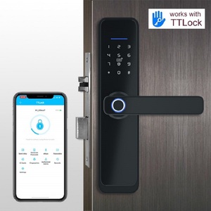 ホテルメタルデジタルパスワードWifi指紋キー付きエントリーメタルドア用スマートロック - Product Image 4