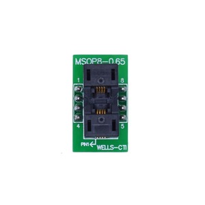 MSOP8 a DIP8 programmatore presa adattatore <span class=keywords><strong>MCU</strong></span> IC Chip Test presa adattatore bruciatore passo 0.65mm convertitore da MSOP a DIP