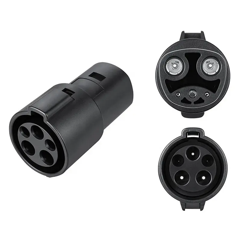 Adaptador de carga estándar americano J1772 a Tesla 250V AC 80A para conectores Tesla modelo S/3/X/Y SAE J1772 EV Tesla