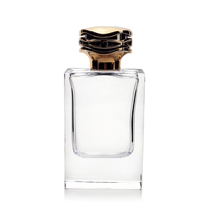 Factory Wholesale Customized square 30ml 50ml <strong>Perfume</strong> Bottle Glass Thick Bottom with Gold <strong>T</strong>-shaped Lid - Product Image 2