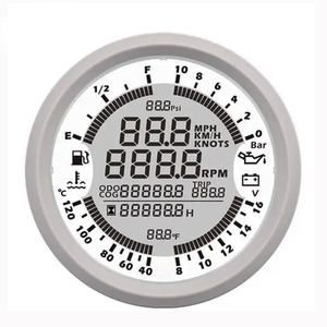 Monitor multifunción para salpicadero de coche, 12V, 6 medidores, velocidad, RPM, temperatura del combustible, presión de aceite, voltímetro GPS - Product Image 3