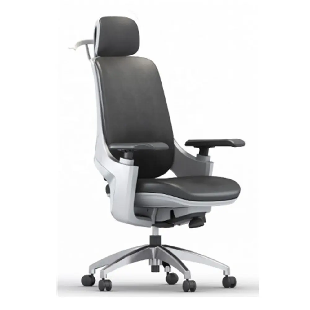 Chaise de bureau chauffante ergonomique Boss Cintre confortable Chaise de bureau de haute qualité Accoudoir 3D Dossier haut Executive Mesh Aluminium