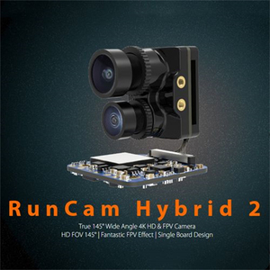 RunCam Hybrid2アップグレードされた4KFPVおよびHD録画カメラ、デュアルレンズFOV145アングルPhoenix2アナログセンサー128GDIY - Product Image 2
