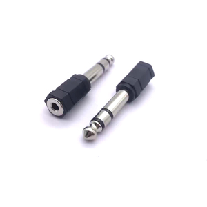 <strong>6.5</strong> Rotating 3.5 Dual Channel Connector 6.35mm <strong>Jack</strong> Stereo Female Socket Panel Mount Audio MIC Cable Terminal Earphone Male - Product Image 5