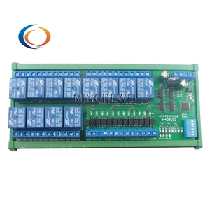 12CH DC12V 24V NPN <strong>Digital</strong> <strong>Input</strong> Output UART <strong>RS485</strong> Relay <strong>Module</strong> Modbus RTU DIN35 C45 Rail Box Board For Machine Control PLC PTZ - Product Image 1