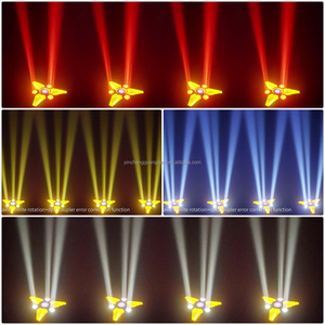 ไฟ LED แนวเรโทร280W 3-Leaf ใหม่ไฟ LED สีทองไฟพื้นหลังหมุนได้แบบ4-in-1แกน - Product Image 6