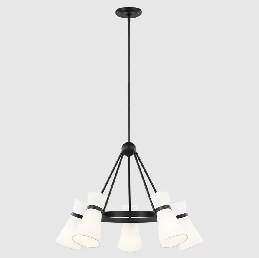 Forma rotonda nero ciondolo americano di alta qualità di vendita in ottone tessuto Vintage decorazione LED lampada lampadario per interni