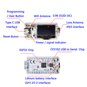 WiFi LoRa 32 V3 928MHz 0,96 \ "SX1262 Transceiver-Modul-Tool BLE Esp32-Entwicklungsplatine für Arduino Consumer Electronics