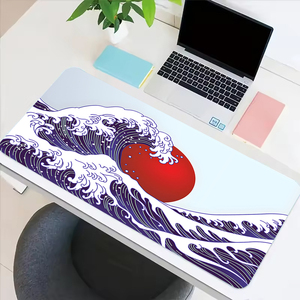 Gaming Mouse Pad <strong>Computer</strong> <strong>Keyboard</strong> Mouse Mat Soft Smooth Surface Anti-Slip Rubber Base XXL Mouse Pad 800 X 300 X 3 MM - Waves - Product Image 2