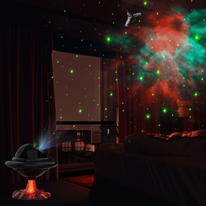 <strong>Hot</strong> Sale <strong>New</strong> Style <strong>LED</strong> Galaxy Night Light Starry Nebula and UFO Star Light Projector Lamp with Middle Size Switch Powered DC - Product Image 1