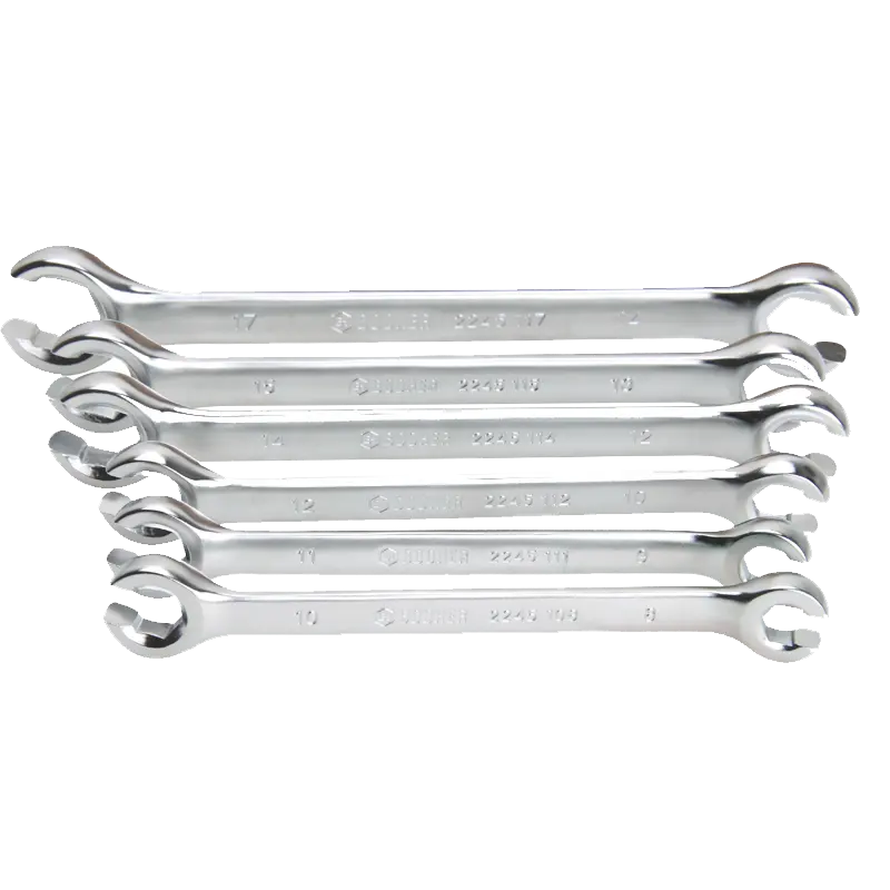 Hộp Nhựa Bền Bao Bì Của 6Pcs Chrome Vanadium ANSI Tiêu Chuẩn Đuốc Nut Wrench Set