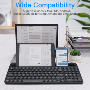 Custom logo Package Language Teclado Inalambrico Wireless Bt Portable Tablet <strong>Keyboard</strong> External Multi Device <strong>bluetooth</strong> <strong>Keyboard</strong> - Product Image 6