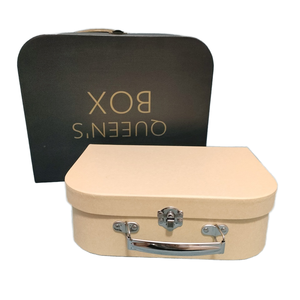 Customizable Cute Rigid Paper <strong>Box</strong> Handmade Cardboard Suitcase Gift <strong>Box</strong> Features Glossy Lamination Embossing UV Coating Handmade