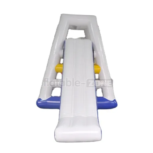 Tobogán de agua flotante inflable, torre de escalada de agua, juguetes con tobogán