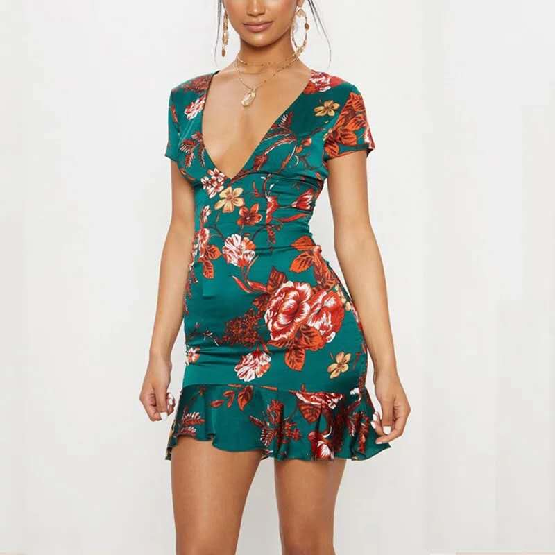 frill hem dress