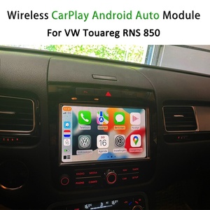 AZTON iPhone CarPlay הפעלה אלחוטי עבור פולקסווגן טוארג <span class=keywords><strong>RNS</strong></span> <span class=keywords><strong>850</strong></span> יחידה אנדרואיד אוטומטי השמעות מראה קישור ניווט תיבה - Product Image 2
