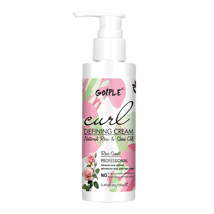 Crème définissante pour boucles parfumée à la rose