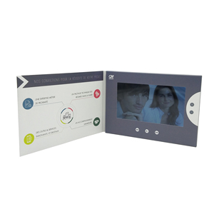 <strong>Video</strong> Brochure Custom Paper Card 2.4/4.5/5/7/10 Inch LCD <strong>Video</strong> Invitation Card - Product Image 1