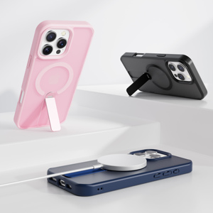 Oem PC & TPU透明携帯電話ケースメンタルホルダー付き磁気ワイヤレスカバーIphone 11 12 13 14 15 16 17 Pro Max Plus用 - Product Image 2