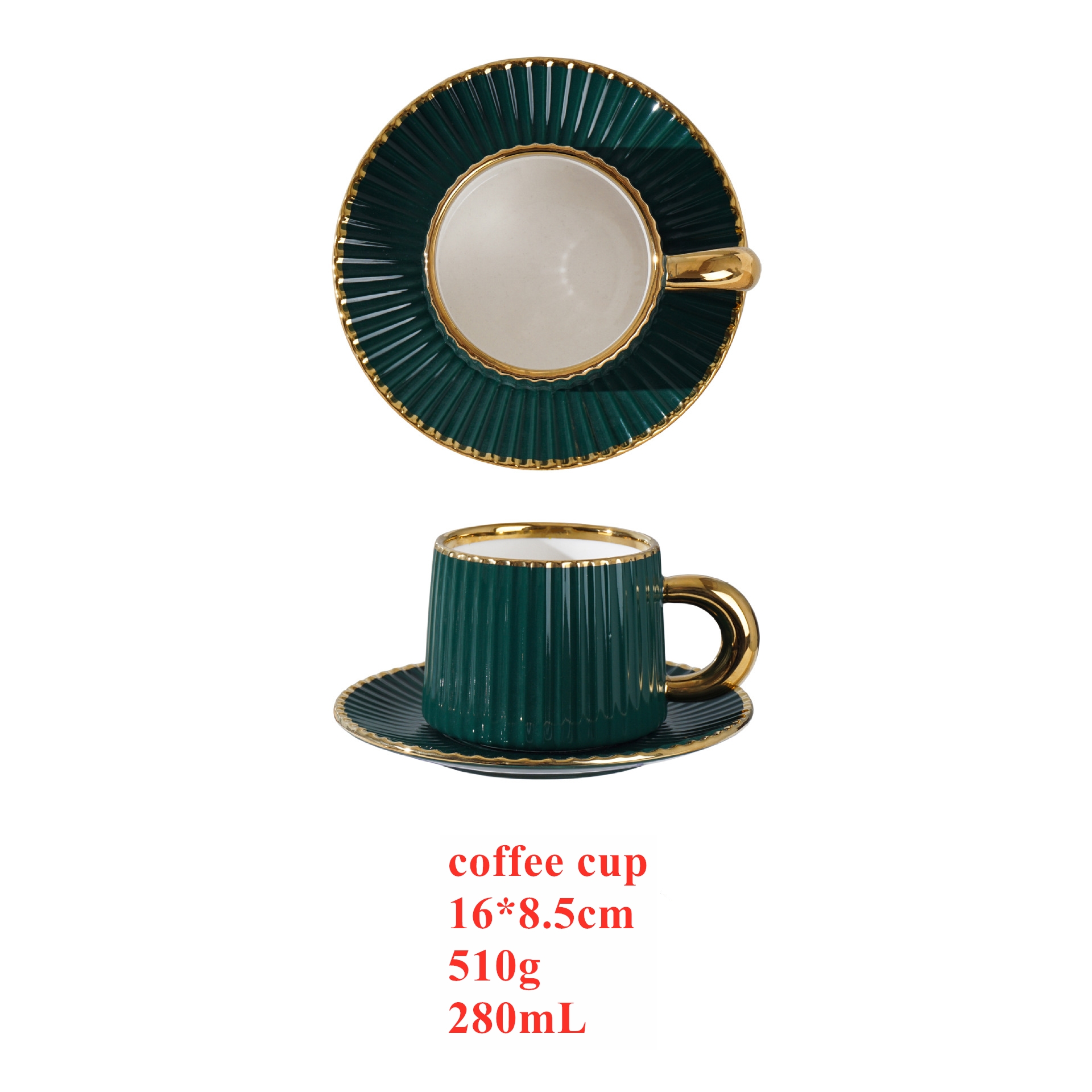green cup+saucer