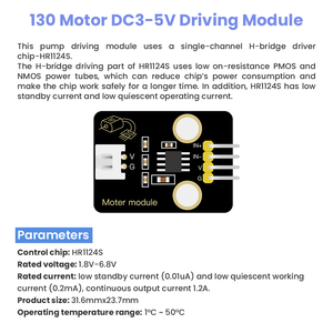 Keyestudio 130 motore pompa DC3-5V modulo motore per Arduino - Product Image 5
