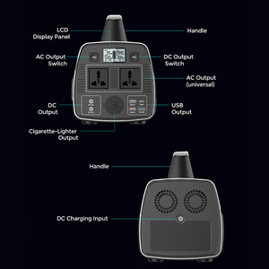 Sorein600w充電式ソーラー発電機ポータブル発電所lifepo4リチウム電池ソーラー発電機システム - Product Image 4