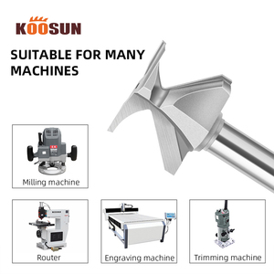 KOOSUN PCD ark bükme ahşap pano yerleştirme freze kesicisi R18 R24 R30 ağaç İşleme entegre arc-şekillendirme kesici profil Bit - Product Image 5