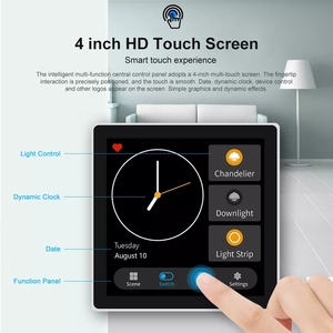2025 nuovo interruttore a parete Smart Home 220V con Display LCD Touch Screen con funzione di telecomando per APP Smart Tuya/life - Product Image 5