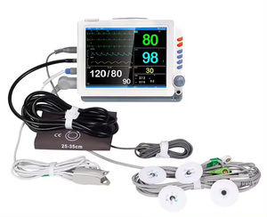 Guangzhou perangkat pemantauan pasien hewan peliharaan dokter hewan seluler Multiparameter EKG 12 inci <span class=keywords><strong>monitor</strong></span> pasien dengan Etco2 - Product Image 4