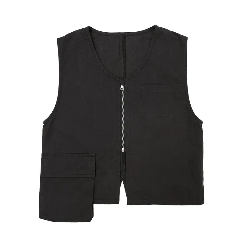customizable Japanese style irregular hem vest boys vest casual style boutique children's vest