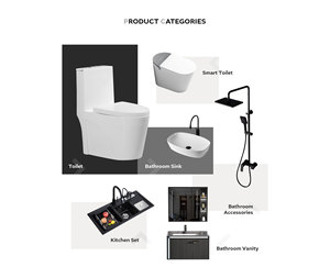 高品质现代风格矩形设计白色陶瓷洗手盆水槽 - Product Image 6