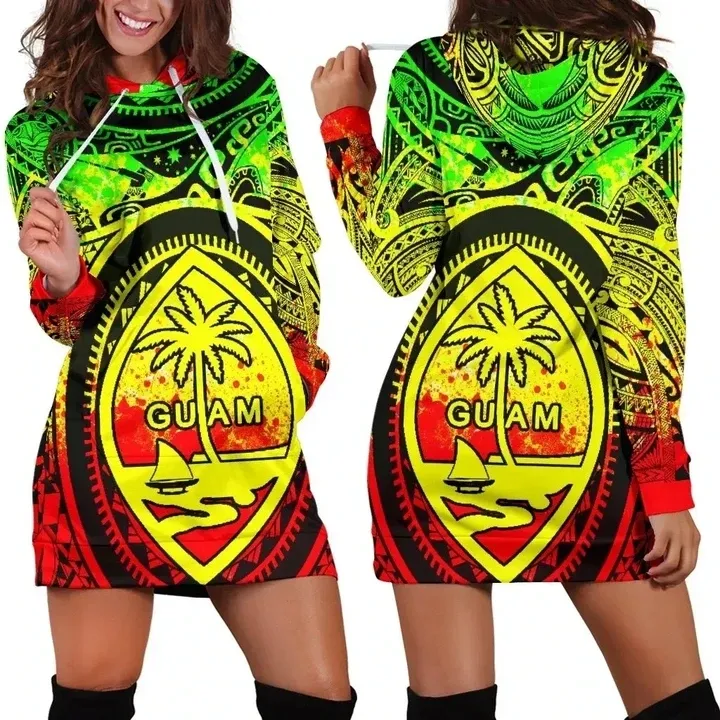 Moletom para personalizar o nome do texto reggae, cor guam, com capuz, para mulheres, vestidos de outono, selo com maui moana