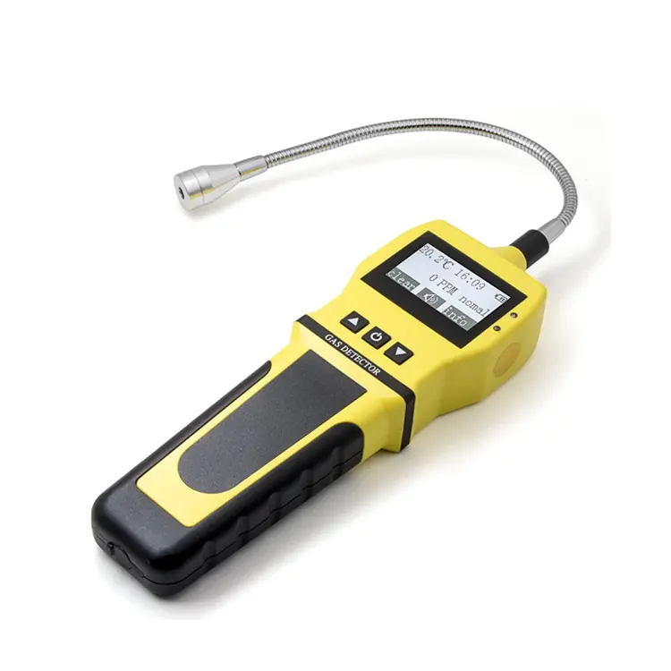 High Accuracy Ex-Proof Gooseneck Portable Flammable Handheld Industrial Gas Leak Detector with Four Alarm Methods