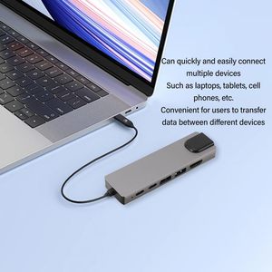 6 in 1 <strong>Computer</strong> USB C 3.0 Hub <strong>Type</strong> C <strong>Network</strong> Converter 6 Port USB Hub Port Hub <strong>2</strong>.0 Laptop Docking Station - Product Image 3