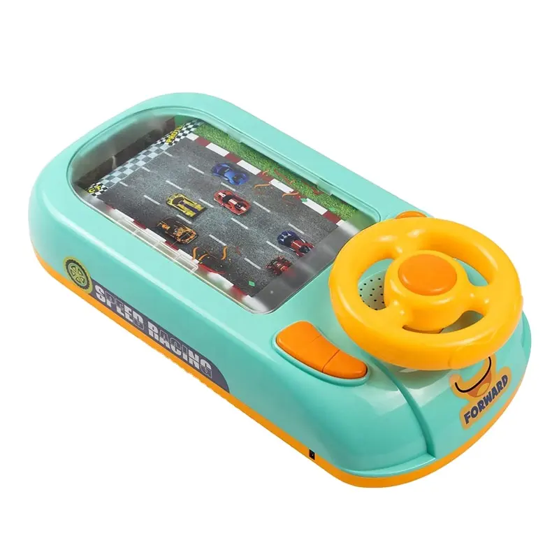 2024 Hot Selling Baby Musical Electronic Driving Simulator Driving Racing Car Game Kids Steering Wheel Plastic Toys Educational