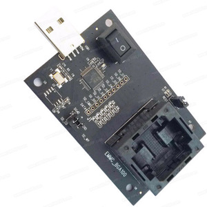 EMMC100 presa BGA100 prova Nand flash eMMC Lettore programmatore socket Adapter 14x18mm - Product Image 3