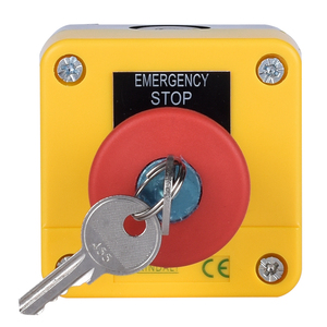 IP65 impermeabile interruttore a pulsante di arresto di emergenza con XDL25-JE188H29 di blocco a chiave - Product Image 4