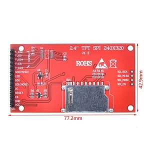 2.4 "2.4 pollici 240x320 SPI TFT LCD porta seriale modulo 5V/3.3V PCB adattatore scheda Micro SD ST7789 Display LCD LED bianco per Arduino - Product Image 3