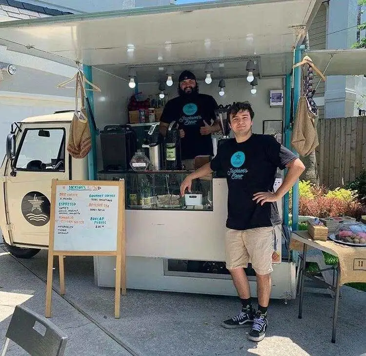 Hanyi Piaggio 원숭이 아이스크림 손수레 판매를 위한 전기 세발자전거 음식 트럭