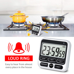 Timer da cucina con schermo digitale ampio Display Timer digitale cottura quadrata conto alla rovescia sveglia orologio cronometro per dormire - Product Image 2