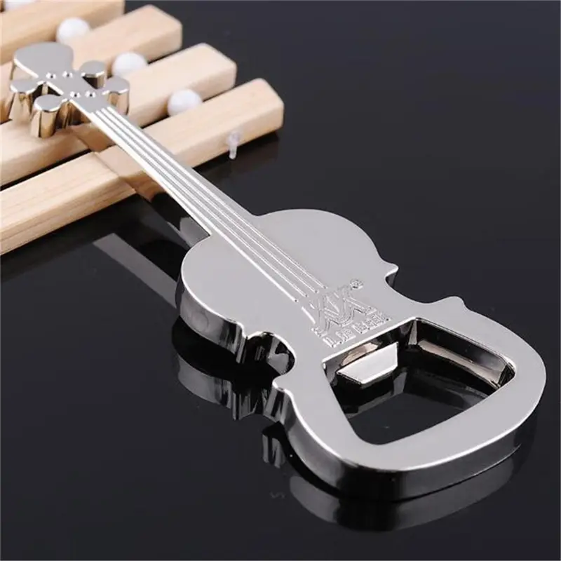 مفتاح زجاجات حلقات مفاتيح جيتار إبداعي أنيق مخصص نشاط على شكل آلة موسيقية