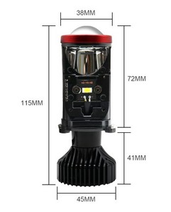 Y8รถโคมไฟ Bulb3570ชิปไฟหน้าหลอดไฟมินิ Bi Led โปรเจคเตอร์ไฟหน้าเลนส์ H4ไฟ Led - Product Image 3