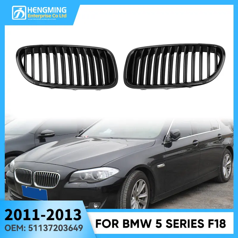 Voor Bmw Vervanging F18 5113 7203 649/650lh Voorbumper Enkele Bar Grille Voor 5 Serie 1995 -2003 Jaar