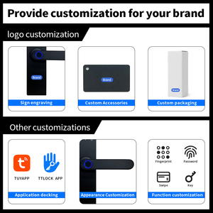 Cửa gỗ thông minh khóa ttlock vân tay bàn phím thẻ RFID Key tuya App Wifi Bluetooth 5-in-1 Keyless nhập cho biệt thự nhà - Product Image 6