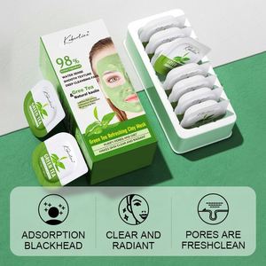 En iyi sınırları arasında popüler ve derin temizlik beyazlatma cilt bakımı maskesi taşıması kolay YEŞİL ÇAY kil küçük bir kutu - Product Image 6