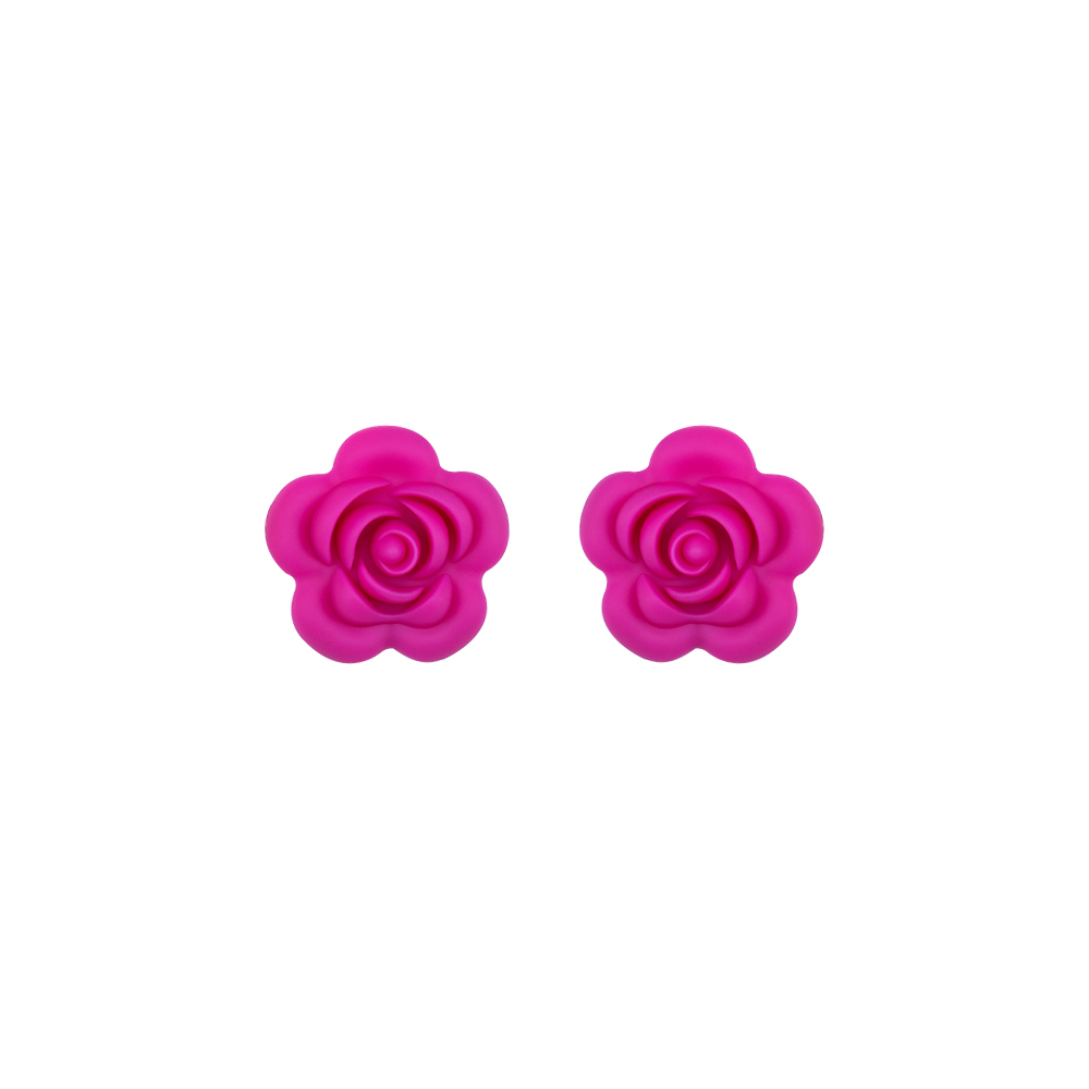 Rose Focal bead Violet Red SA37