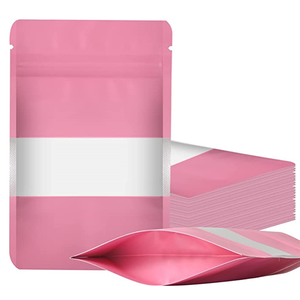 Matte Resealable Stand up Bags with Window Heat Seal Bulk Smell Proof Food Storage Packaging Foil <strong>Pouches</strong> - Product Image 3